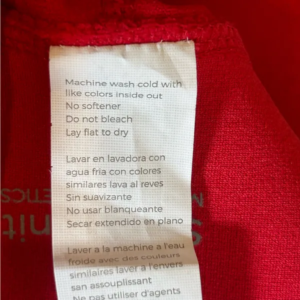 FABLETICS Red Sculpt Knit Leggings Full Length Size‎ Medium - Image 8