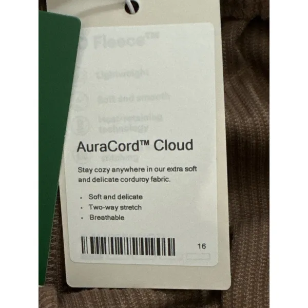 Halara AuraCord Cloud‎ Brown Corduroy Pleated High Waisted Pants Medium NWT - Image 10