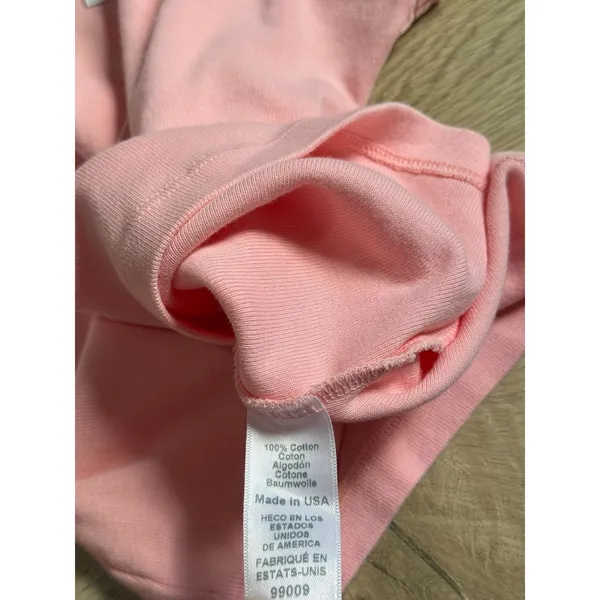 NWT‎ Michael Stars cassie thin binded tank top 1x1 cotton pink grapefruit sz OS - Image 7