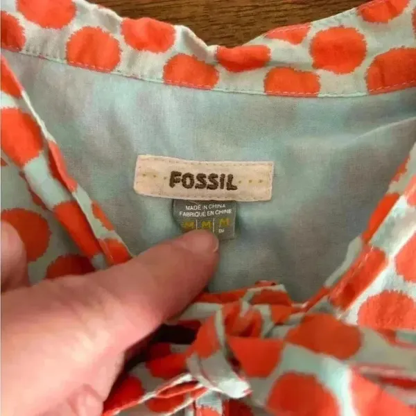 Fossil polka dot blouse - Image 10
