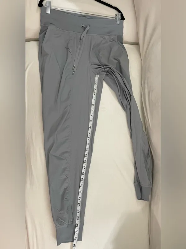 Lululemon Dance Studio Slate Gray Drawstring Jogger Pants Size 10 - Image 4