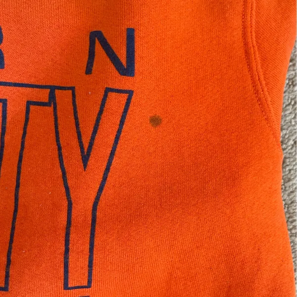 Russell Athletic Orange Auburn University 87 Vintage Pullover Sweatshirt Size L - Image 8