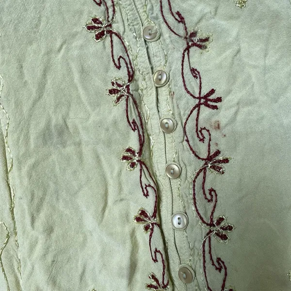 Henna Vintage Embroidered Boho Max Dress Sleeveless 100% Rayon Women's Size 1X - Image 10