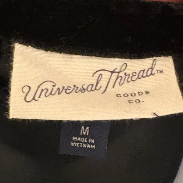 Universal Threads long sleeves velvet black mini length Dress size M romantic new - Image 9