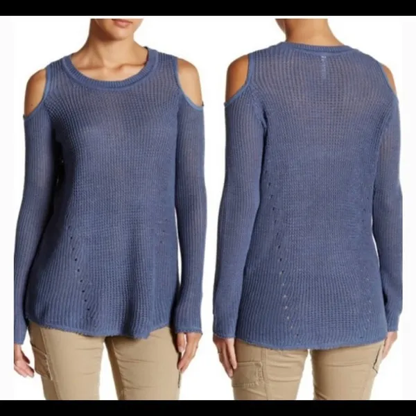 ‎Willow & Clay Cold Shoulder Sweater Tops Small - Image 2