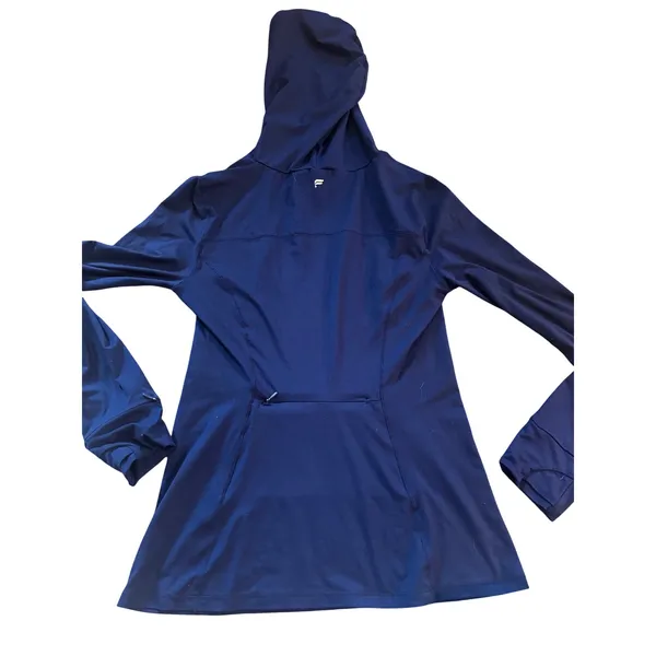 Fabletics‎ Phoenix Navy Blue Long Sleeve Hooded Pullover Activewear Top Small - Image 6