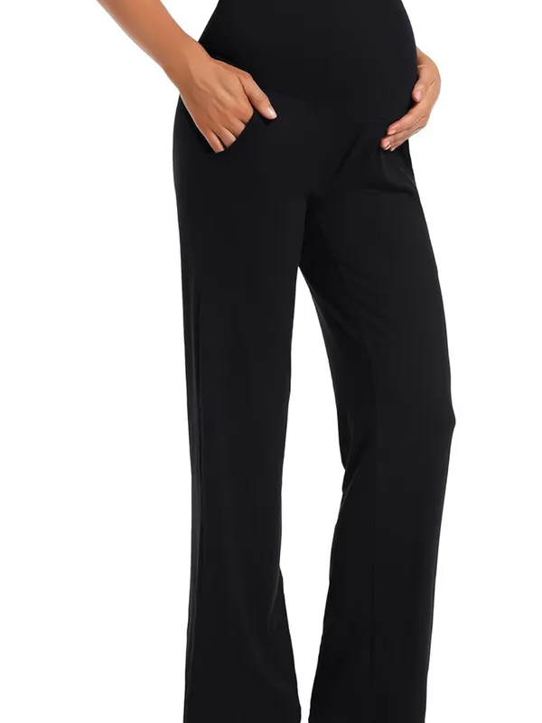 Foucome Women's Maternity Pants Casual XS - Image 3