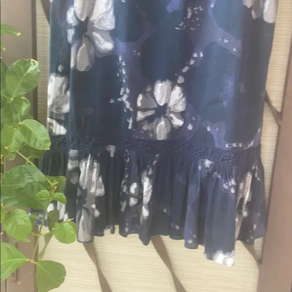 Lucky Brand Navy Blue Floral Maxi Dress - Image 3