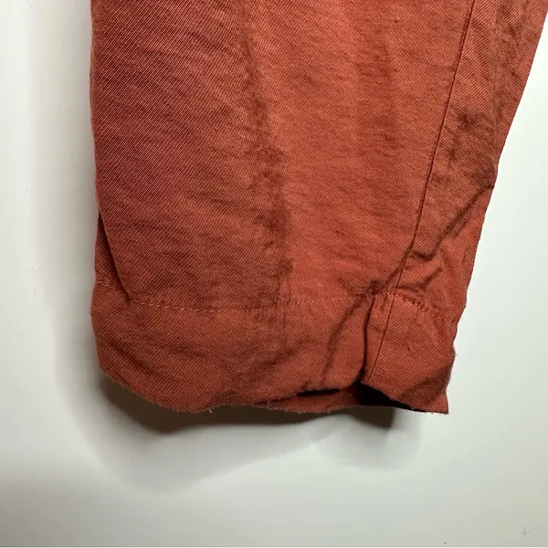 Madewell Drapey Track Trousers in Weathered Brick Size Large - Image 9