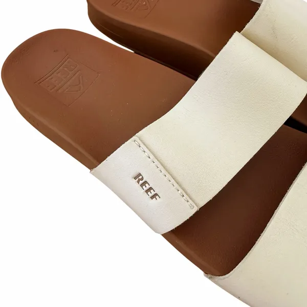 Reef Cream Cushion Vista Sandals Slides Sz 6 - Image 2