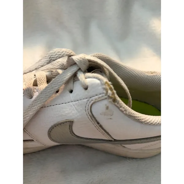 Nike Court Vision‎ Low Sneaker Basketball White Metallic Silver Women's Size 8 - Image 16