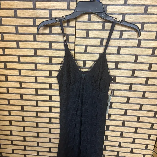 No Boundaries Black Lace‎ Maxi Dress Size XS - Image 3