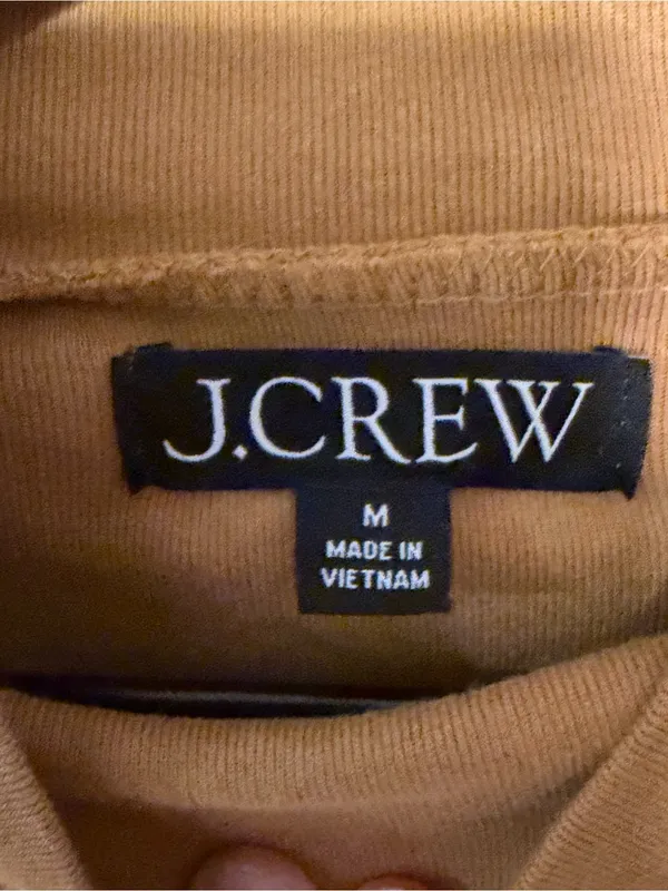J.Crew Turtleneck Perfect-Fit Ribbed Turtleneck with Jewel Buttons Size Medium - Image 4