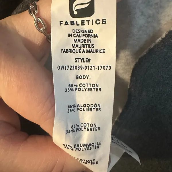 Like new! Fabletics Gray Sweatshirt - Image 5