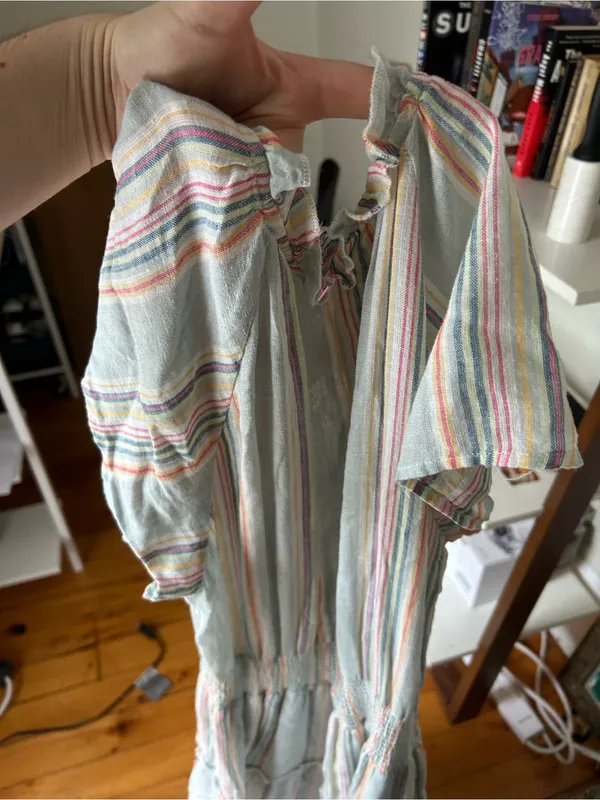 Rails Multicolor Striped‎ amellia cotton Midi Dress small sag harbour linen cott - Image 8
