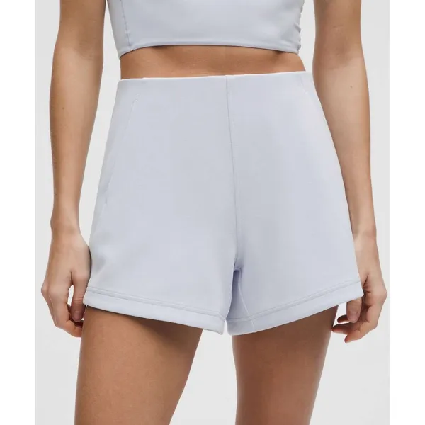 Lululemon Softstreme Kick-Flare Mid-Rise Short 4" Starch Blue Size 14 - Image 4