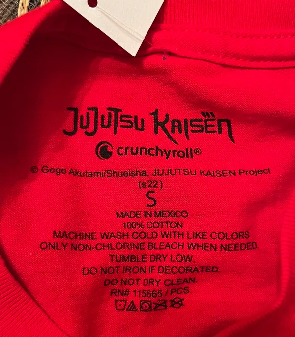 Hot Topic Jujutsu Kaisen Key Red Unisex T-Shirt - Image 4
