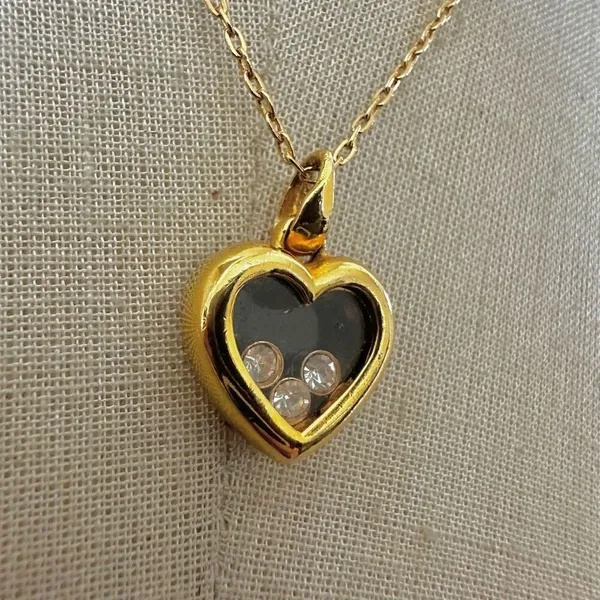 Vintage 1994 Avon Jewelesque Heart Pendant necklace - Image 3