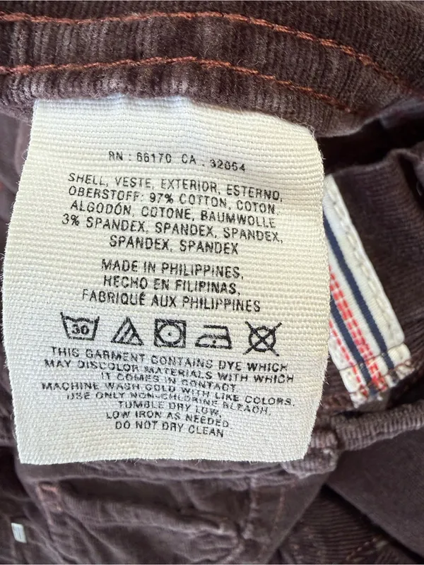 Pilcro and the Letterpress Anthropologie Vintage-Inspired Women's Brown Corduroy Pants W32 - Image 4