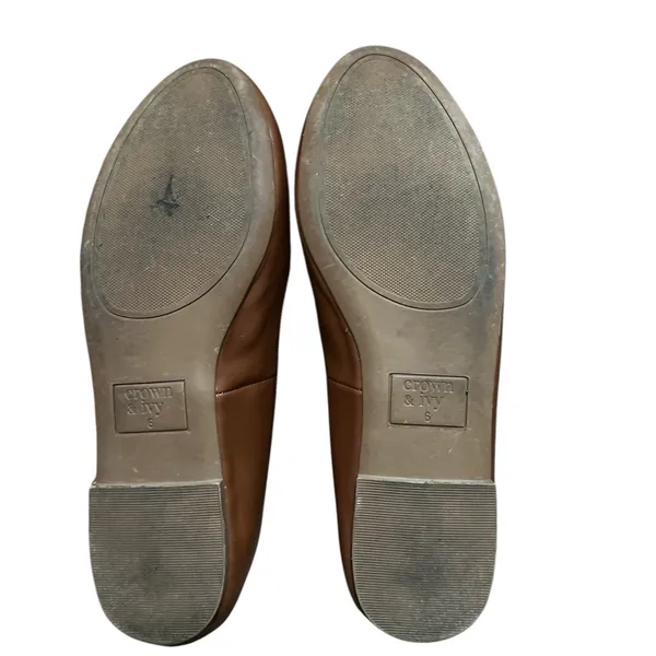 Crown & Ivy Brown Ballet Flats with Bow - Image 6