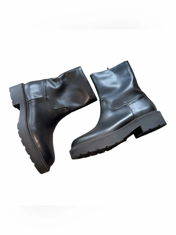 NEW Jeffrey Campbell Danni Platform Bootie Black SZ-10 Chunky Heel Y2k - Image 8