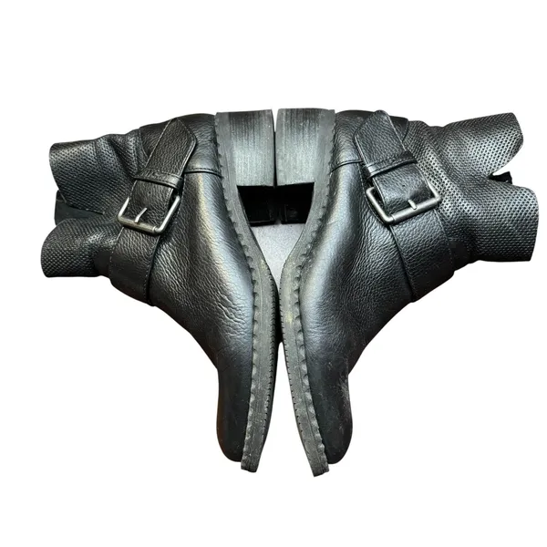 Gentle Souls Booties Womens Size 8 Black Leather Binta Slit Moto‎ Bootie Zip - Image 8