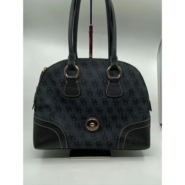 Dooney & Bourke Over Signature Fabric Size M Gray - Image 2