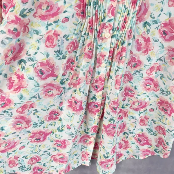Lauren Conrad Floral‎ Blouse Women Medium Flowy Cottage Feminine Dainty Coquette - Image 6