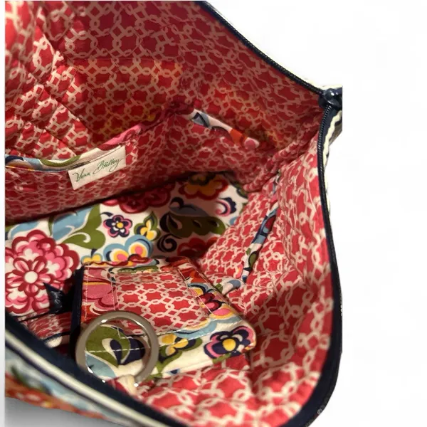 VERA BRADLEY QUILTED PINK BLUE Boho Floral Multicolor Tote Bag - Image 5