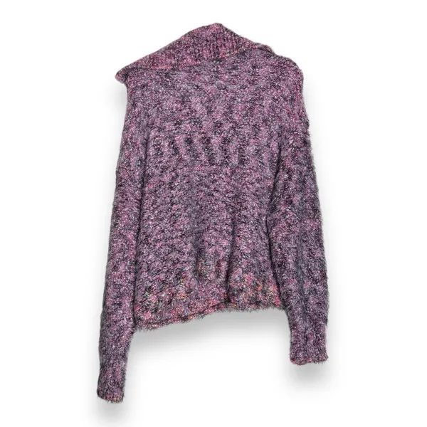 Free People Pink‎ Stella Collared Button Soft Sweater Women's Size S Oversized - Image 2