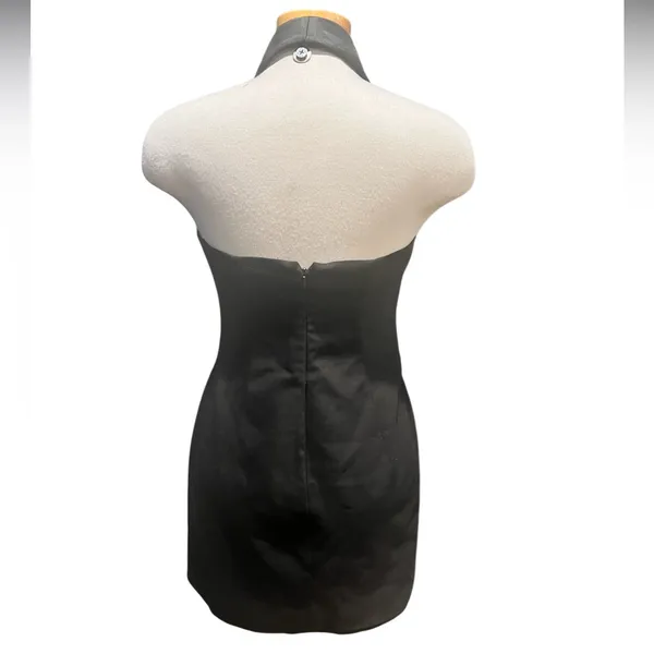 ZARA Halter Black Shawl Collar Tuxedo Dress Black Size Medium - Image 9