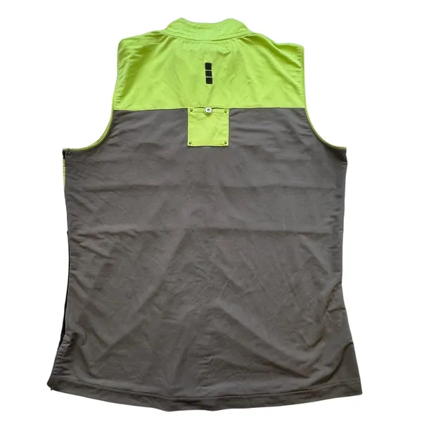 Jamie Sadock Golf Top Womens Small Sleeveless Colorblock Green Yellow Gray Black - Image 2