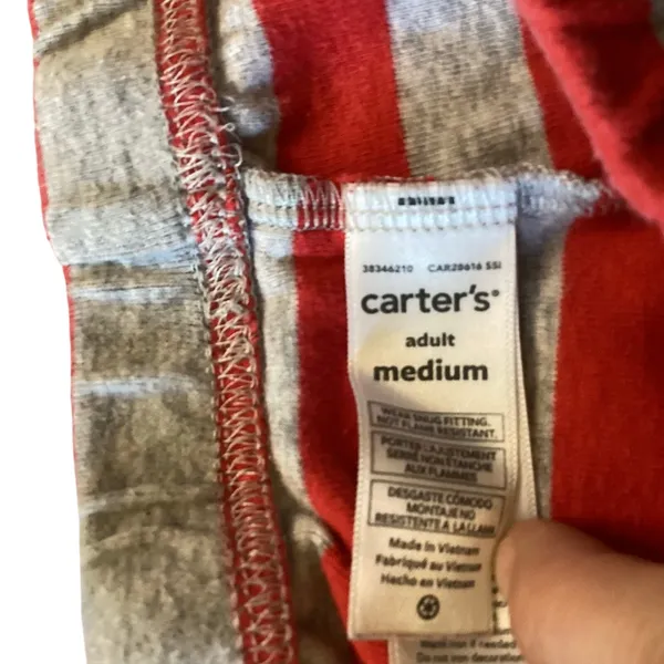 Carter’s Classic Jogger Style Pajama Pants Gray Size M - Image 2