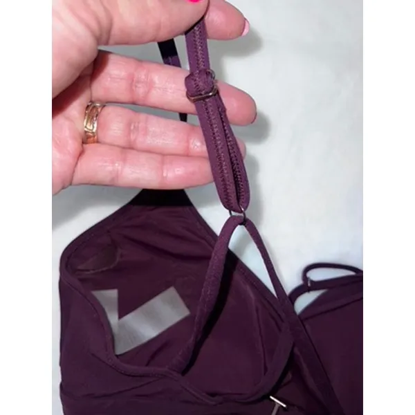 NWOT Calia Women's Purple Sports Bra Size Small Criss-Cross Front‎ Activewear - Image 5