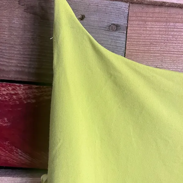 Zara Lime Green Dress With‎ Gathered Waist Size Medium - Image 6