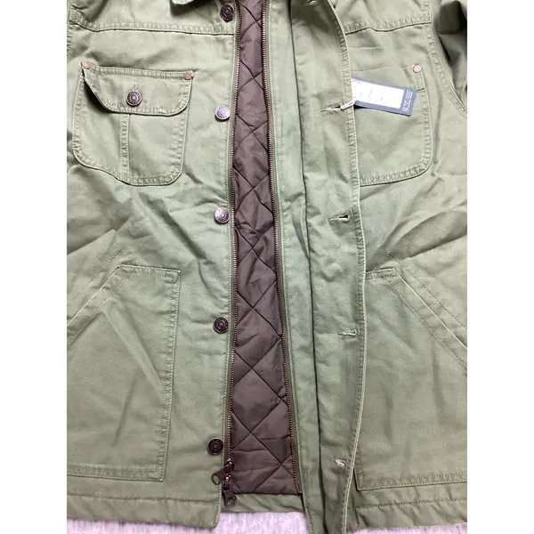 Alpine Design Womens‎ Quilted Lined Chore Coat Lush Olive Green ADW24700 Med NWT - Image 2