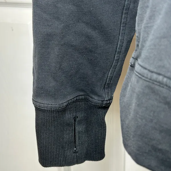 Lululemon Stride Jacket Black Size‎ 6 Full Zip Hoodie Thumbholes Logo Back Vent - Image 3