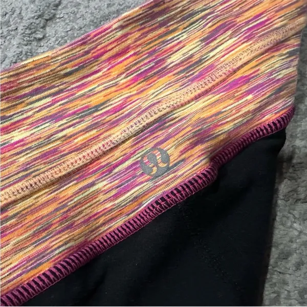 Lululemon Groove Pants Flare Multicolor Waistband Luon 6 - Image 5