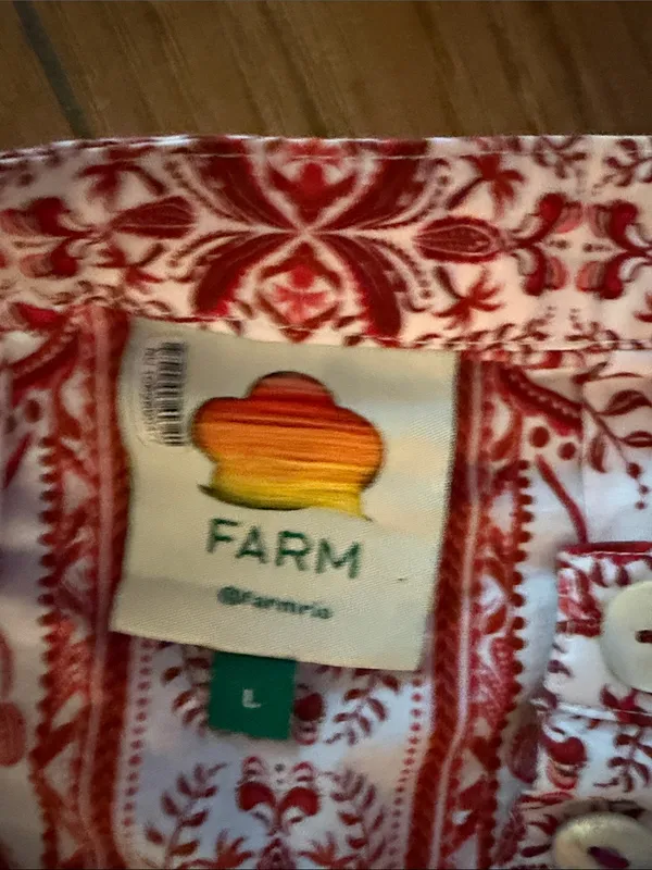 FARM Rio Tropical Cameo Organic Cotton Romper- size Large - Image 3