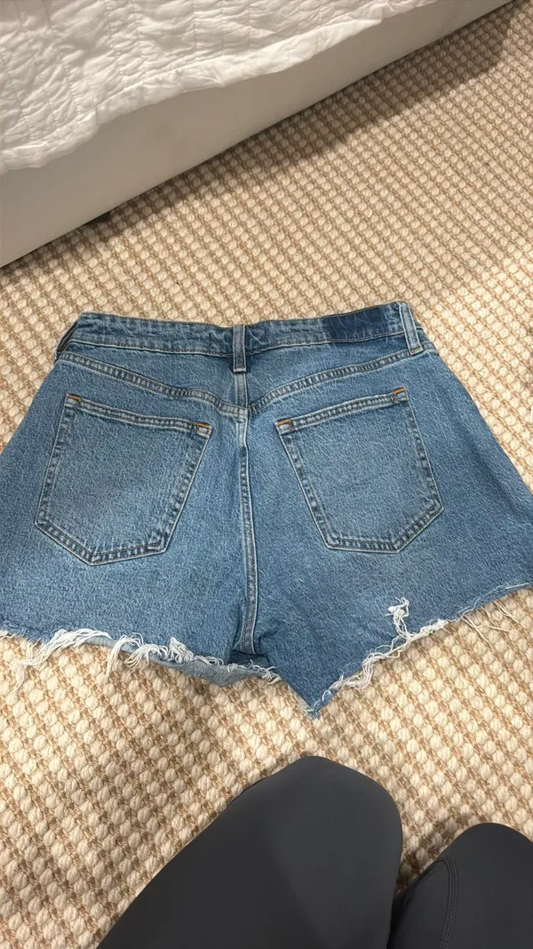 Abercrombie Denim Shorts Mid-Rise Boyfriend - Image 3