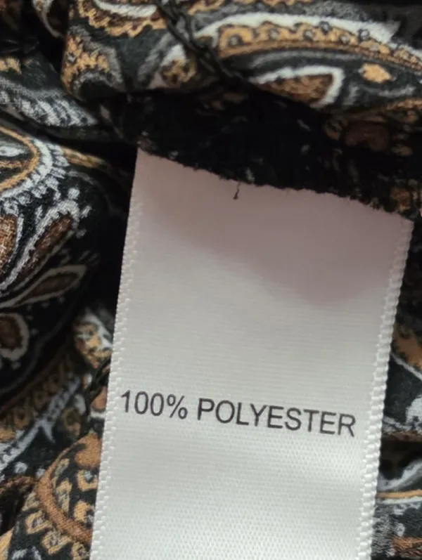 Counterparts Long Sleeve Paisley Print Blouse Size Large - Image 4