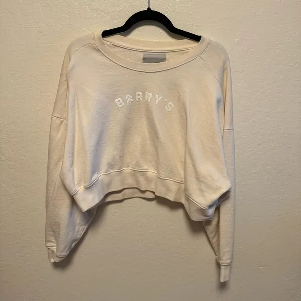 Cream Women's Sweatshirt Size M - Image 2