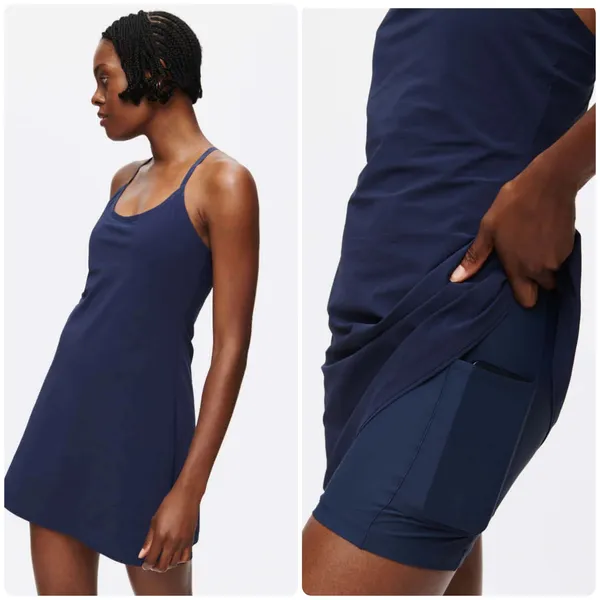 Outdoor Voices Womens Navy Blue‎ The Exercise Dress Athletic Tennis Core Size XL - Image 2