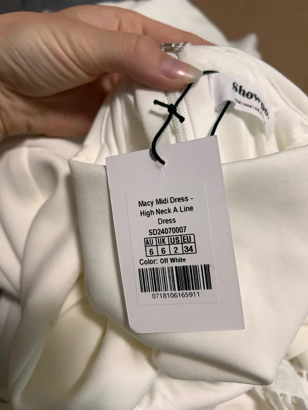 New Showpo Macy Midi Dress High Neck A Line Dress Size XS MSRP $129 - Image 8