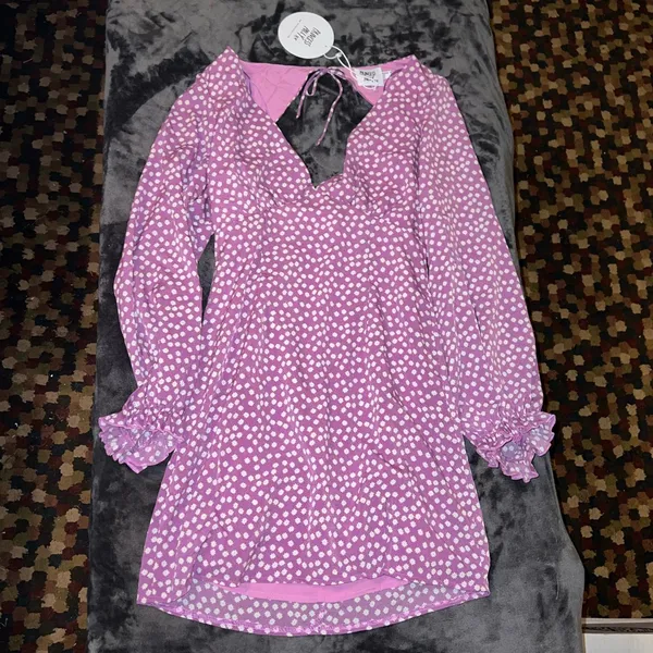 Princess Polly Abbie Mini Dress in Purple Size 4 New with tag - Image 5