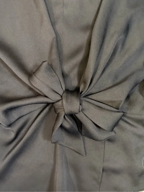 Vince Camuto Black Knot-Front Blouse - Image 4