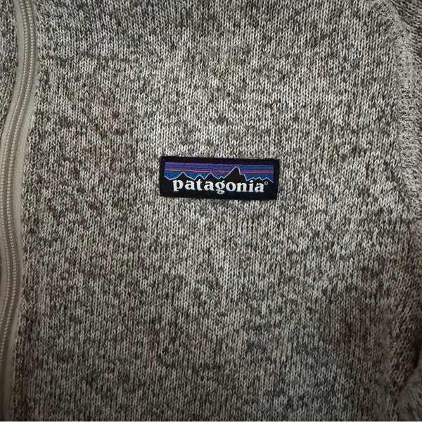 Patagonia Women’s Better Sweater Quarter Zip Pullover Pelican Beige Size S - Image 7