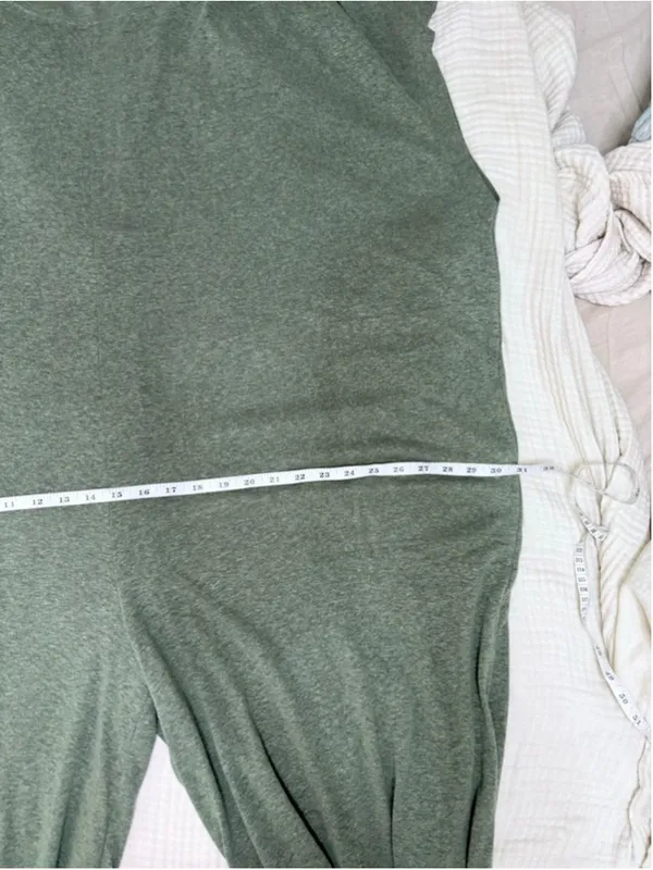 Women's FP Beach Green Short Sleeve Jumpsuit XS Oversized Linen blend - Image 6
