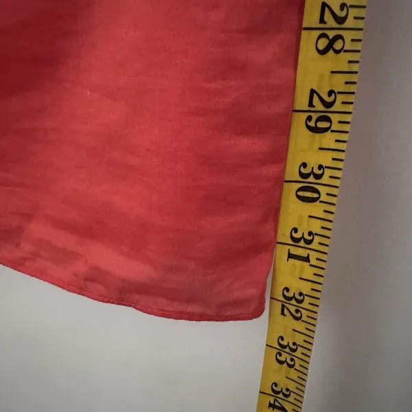 Juicy Couture Dress Off The Shoulder Poplin Ruffle Pockets Orange Party Flirty S - Image 8