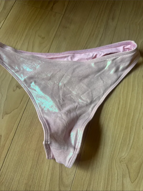 Frankie's Bikinis Pink Shimmer Bikini Bottoms - Image 5
